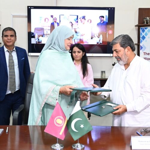 MoU Sign between the BNBWU and Alkhidmat Foundation Sindh