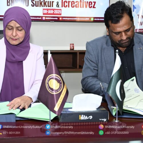 BNBWU Sukkur and Icreativez Technologies Sign Historic MoU