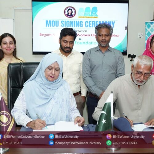 MoU Signing Ceremony between BNBWU and HWA Foundation